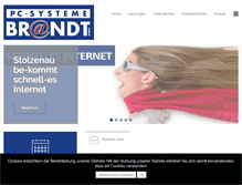 Tablet Screenshot of pc-systeme-brandt.de